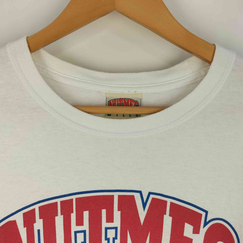 ナツメグ NUTMEG ロゴプリント クルーネック ロングスリーブ Tシャツ メンズ